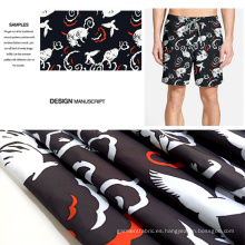 Diseño Animal poliéster cepillado a tela impresa de la ropa Casual de lujo